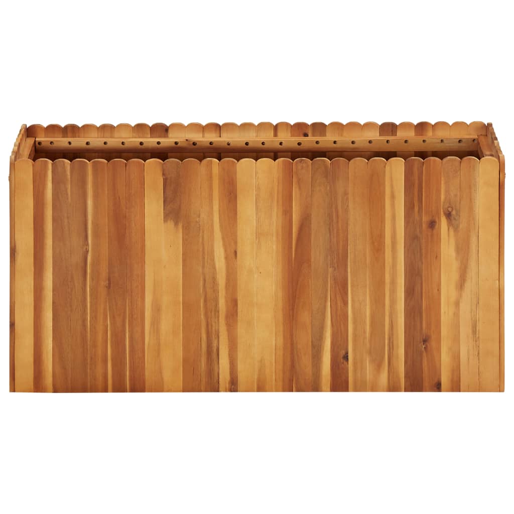 Vidaxl plantenbak verhoogd 100x30x50 cm massief acaciahout