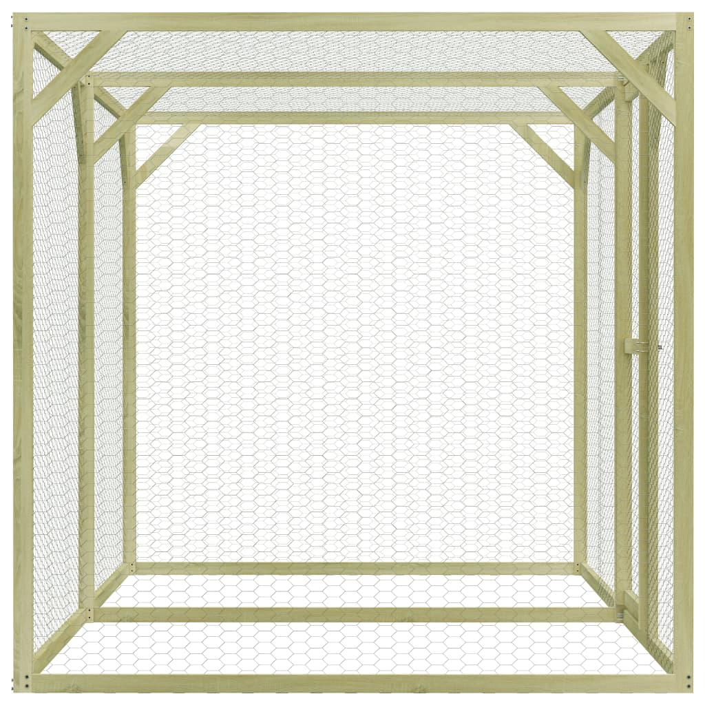 VidaXL Kippenhok 1,5x3x1,5 m geïmpregneerd groenenhout
