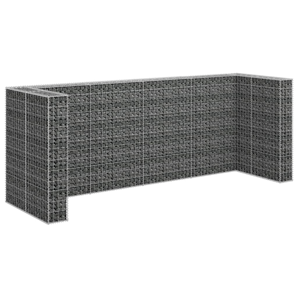 VidaXL Schanskorfmuur bakken 320x100x120 cm gegalvaniseerd staal