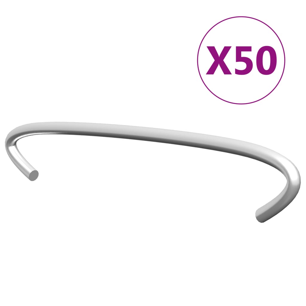 Vidaxl schanskorfhaken 50 st 10 cm gegalvaniseerd staal