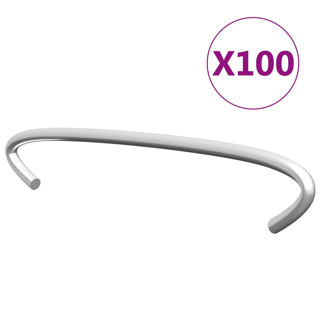 Vidaxl schanskorfhaken 100 st 10 cm gegalvaniseerd staal