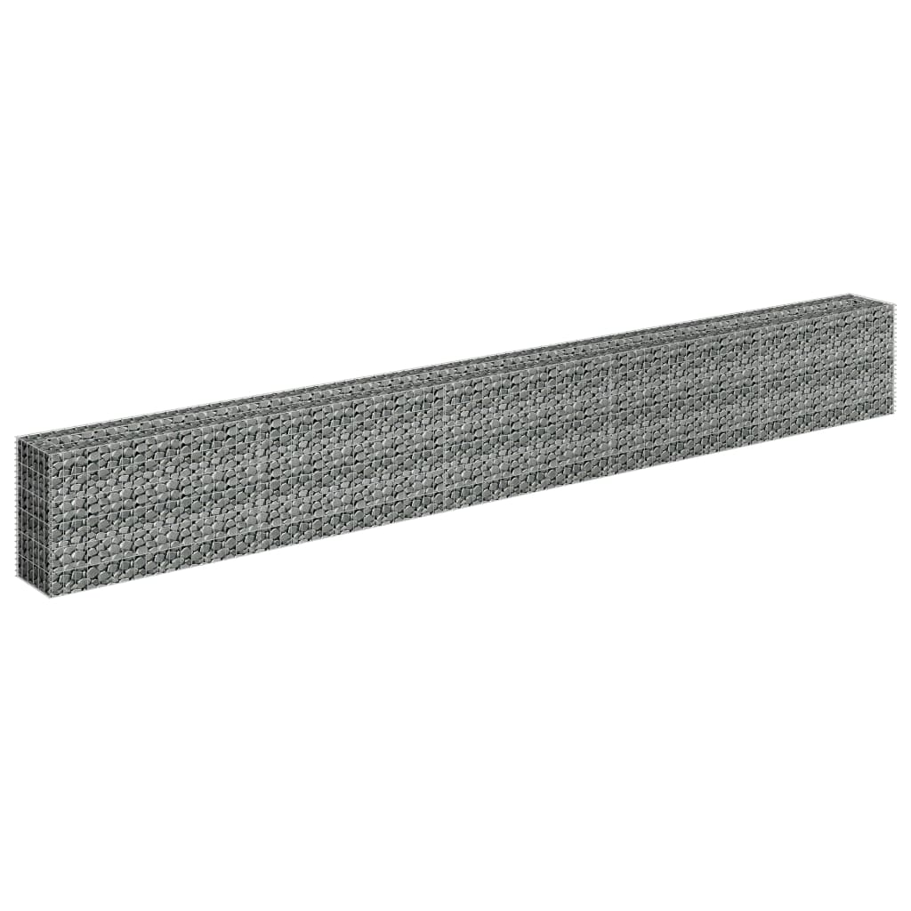 VidaXL Gabion plantenbak vergroot 450x30x60 cm gegalvaniseerd staal