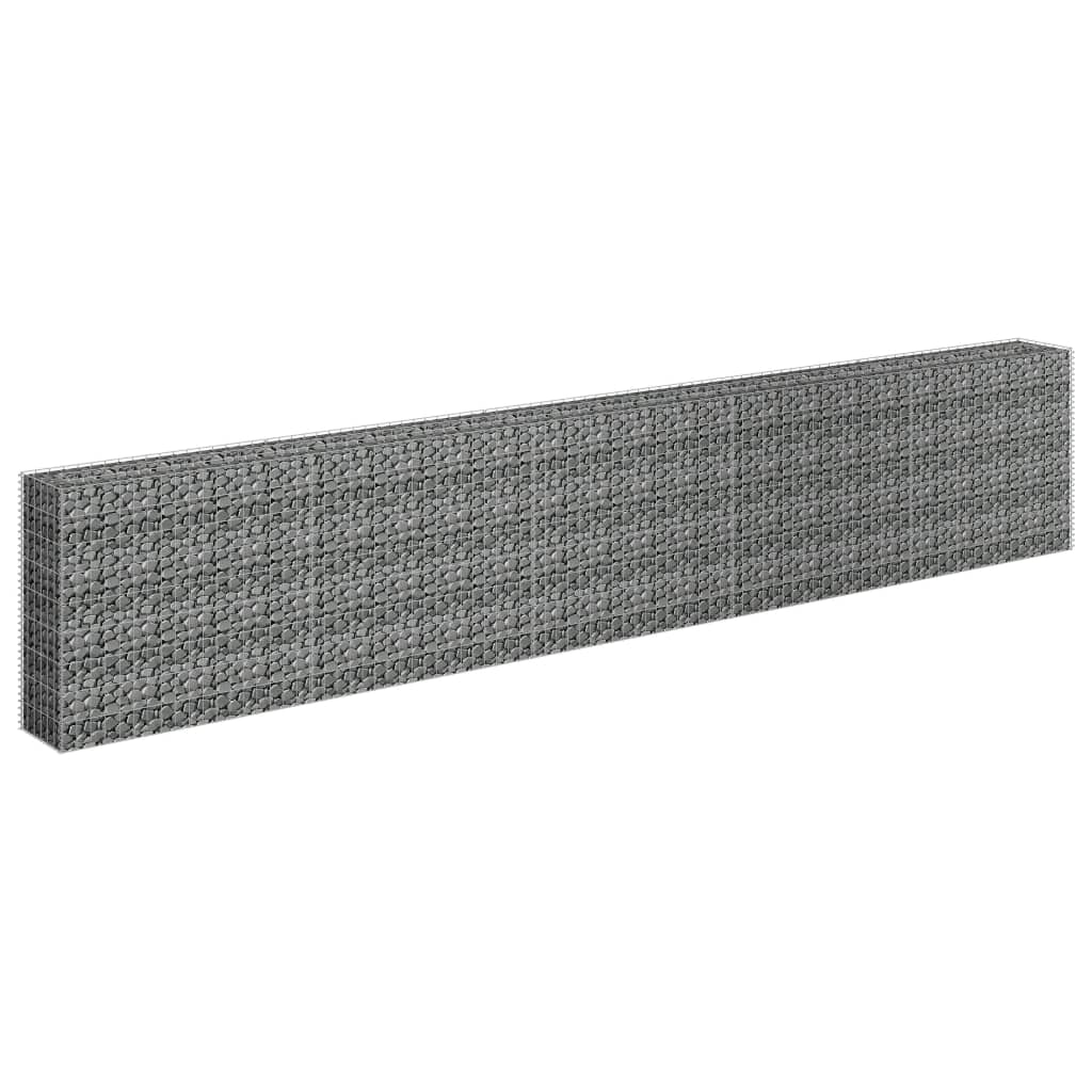 VidaXL Gabion plantenbak vergroot 450x30x90 cm gegalvaniseerd staal