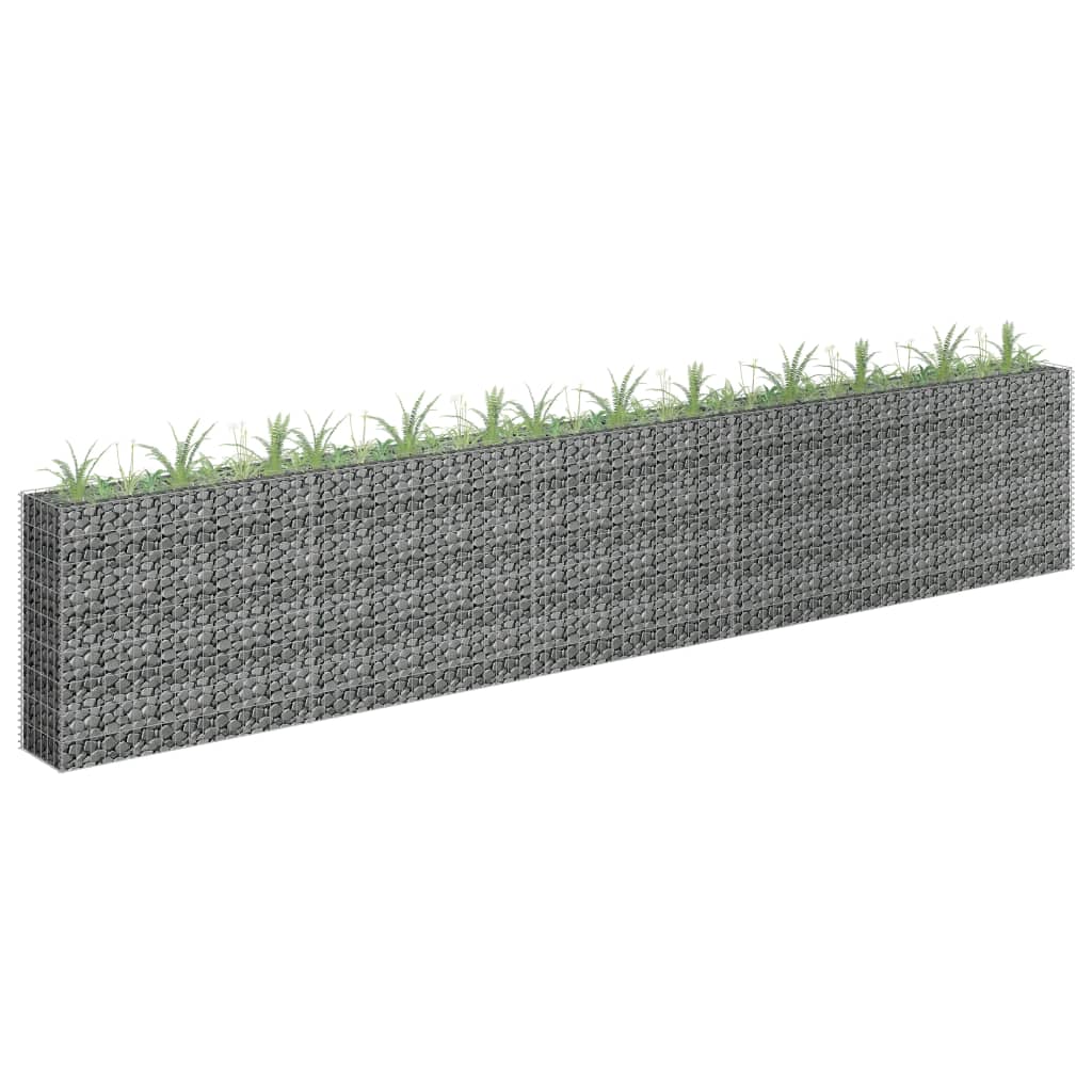 VidaXL Gabion plantenbak vergroot 450x30x90 cm gegalvaniseerd staal