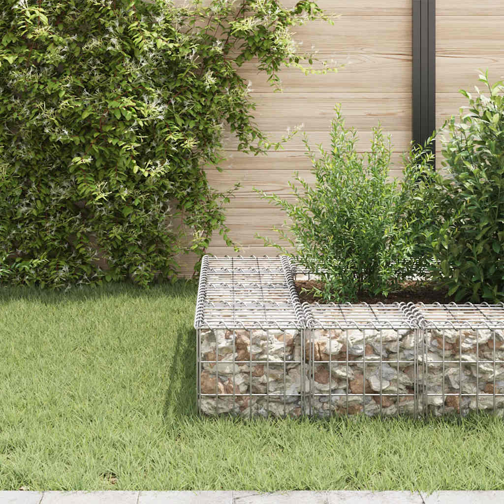 Vidaxl schanskorf plantenbak klonk kubus 30x30x30 cm staaldraad