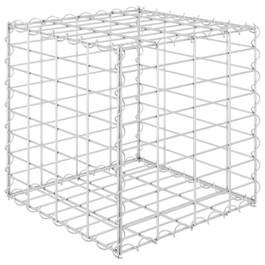 Vidaxl schanskorf plantenbak klonk kubus 40x40x40 cm staaldraad
