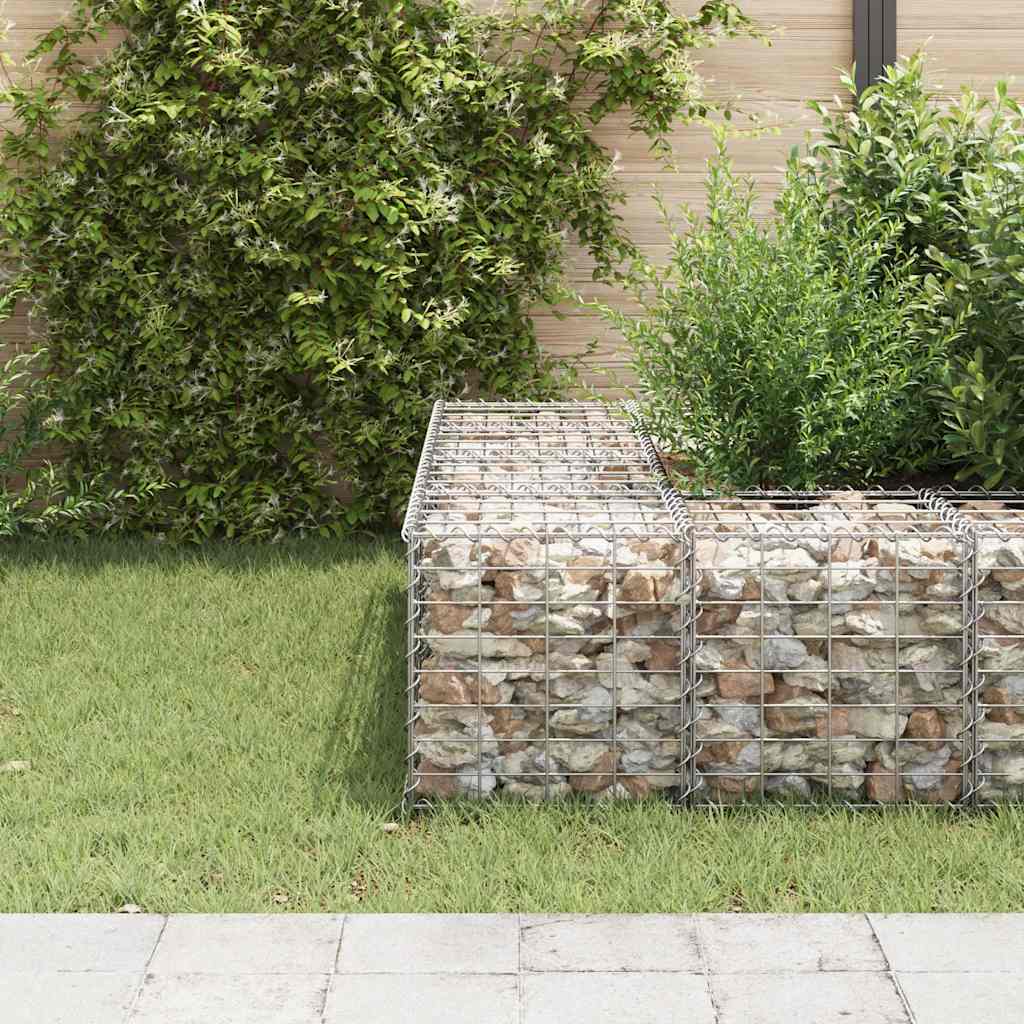 Vidaxl schanskorf plantenbak klonk kubus 40x40x40 cm staaldraad