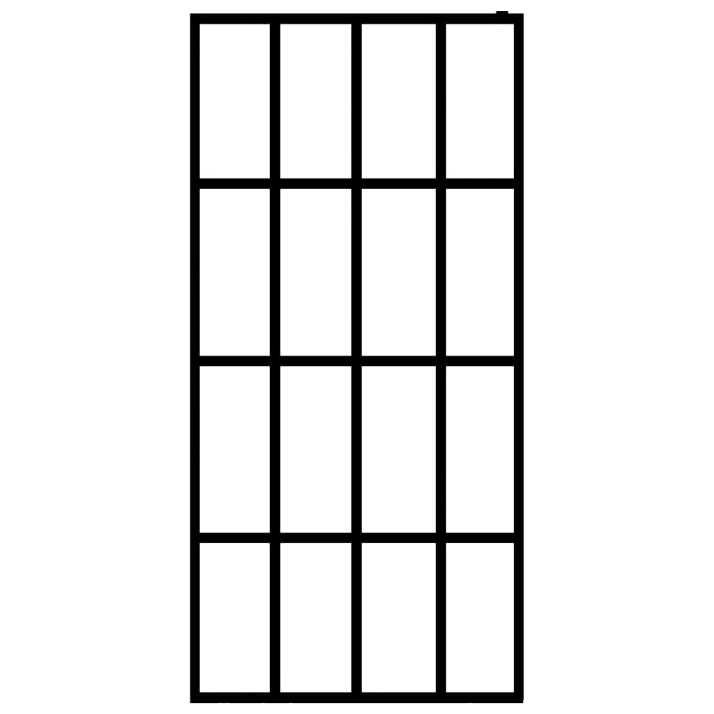 VidaXL Inloopdouchewand 118x190 cm transparant gehard glas