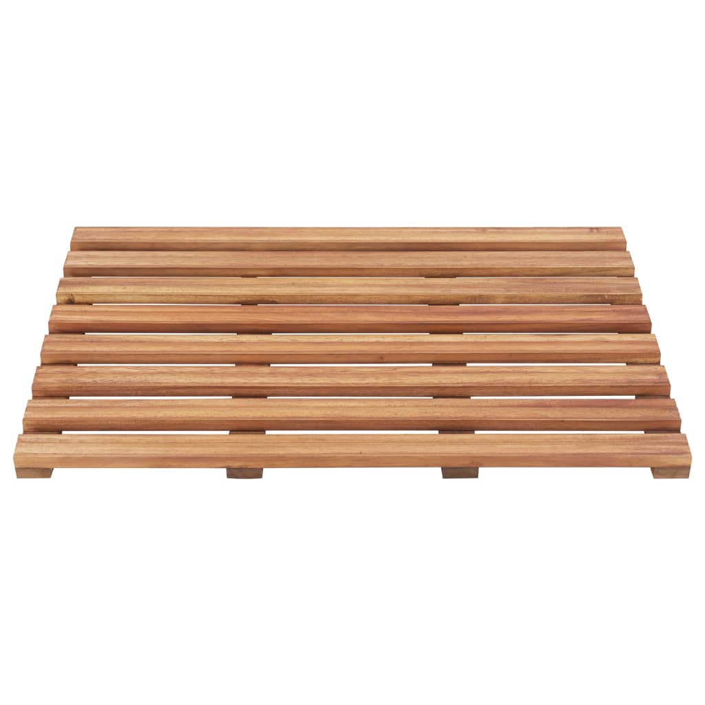 Vidaxl badmatten 2 st massief acaciahout 56x37 cm
