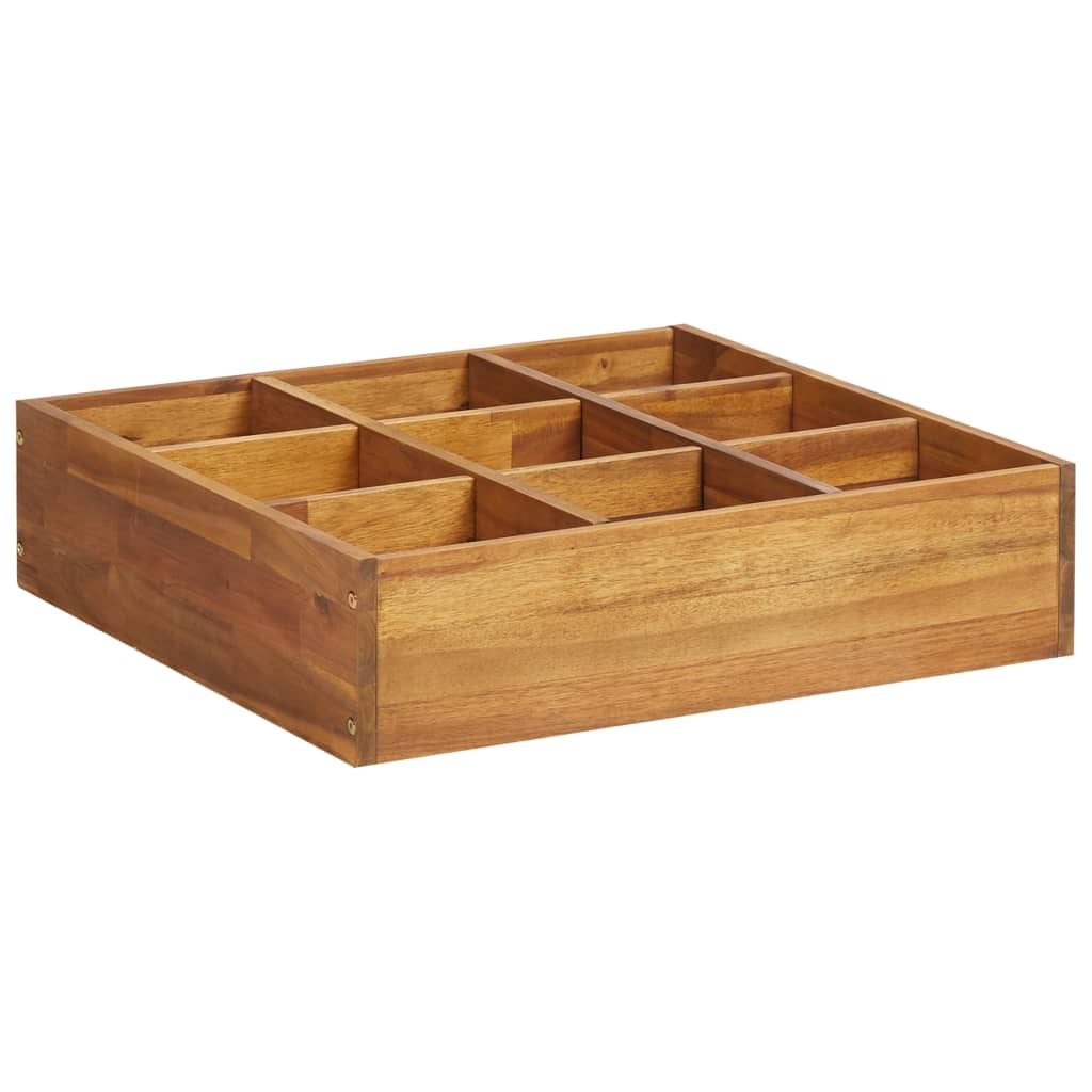 Vidaxl kruidenplantenbak vergroot 60x60x15 cm massief acaciahout