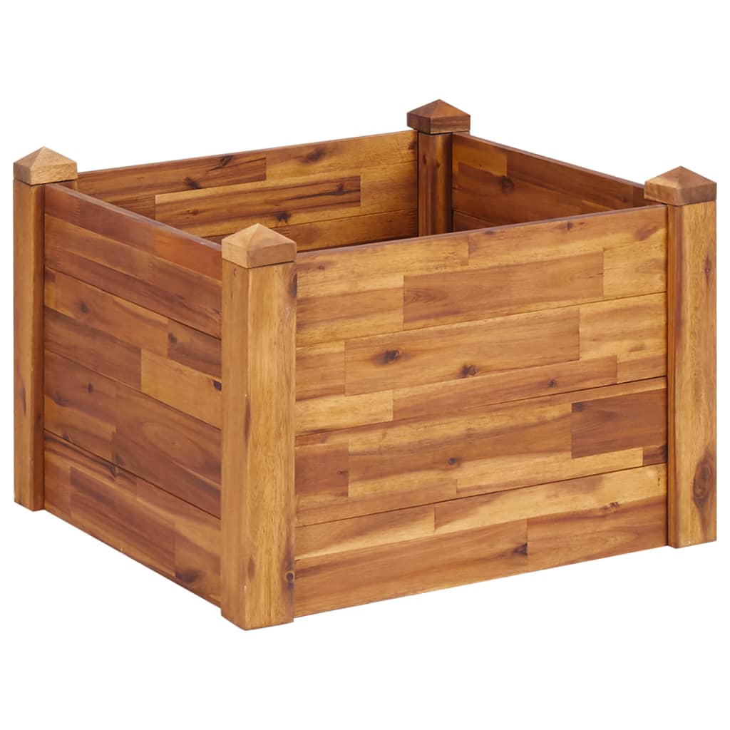 Vidaxl plantenbak verhoogd 60x60x44 cm massief acaciahout