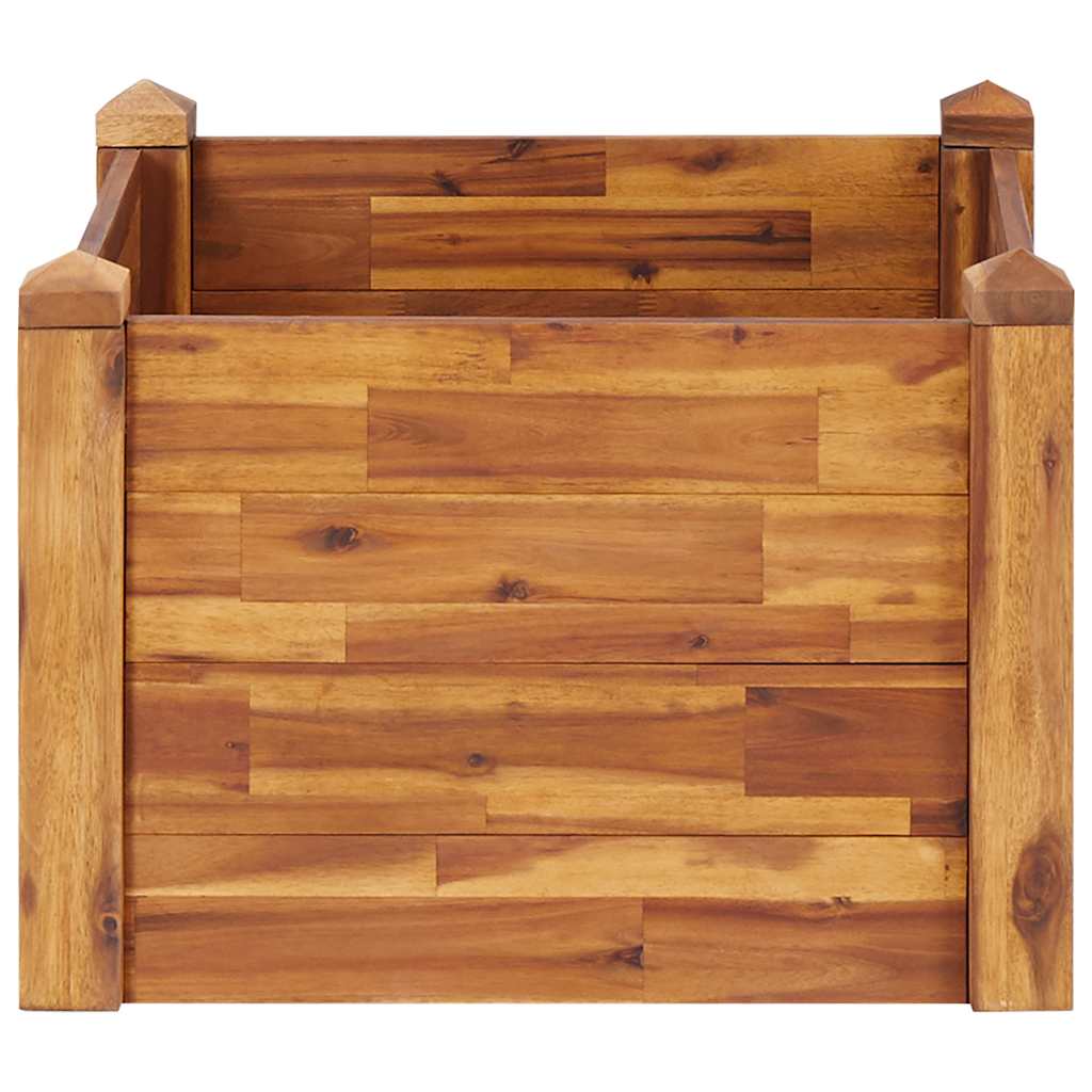 Vidaxl plantenbak verhoogd 60x60x44 cm massief acaciahout