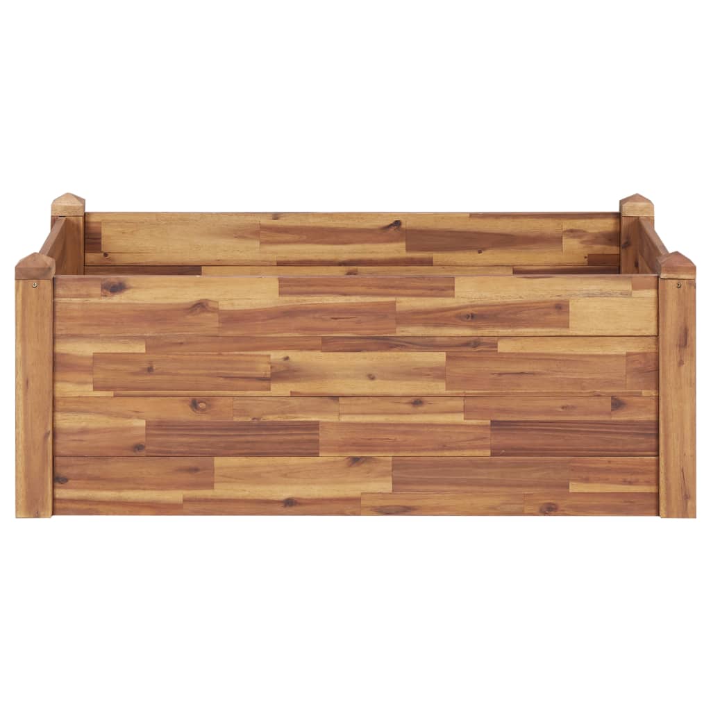 Vidaxl plantenbak verhoogd 110x60x44 cm massief acaciahout