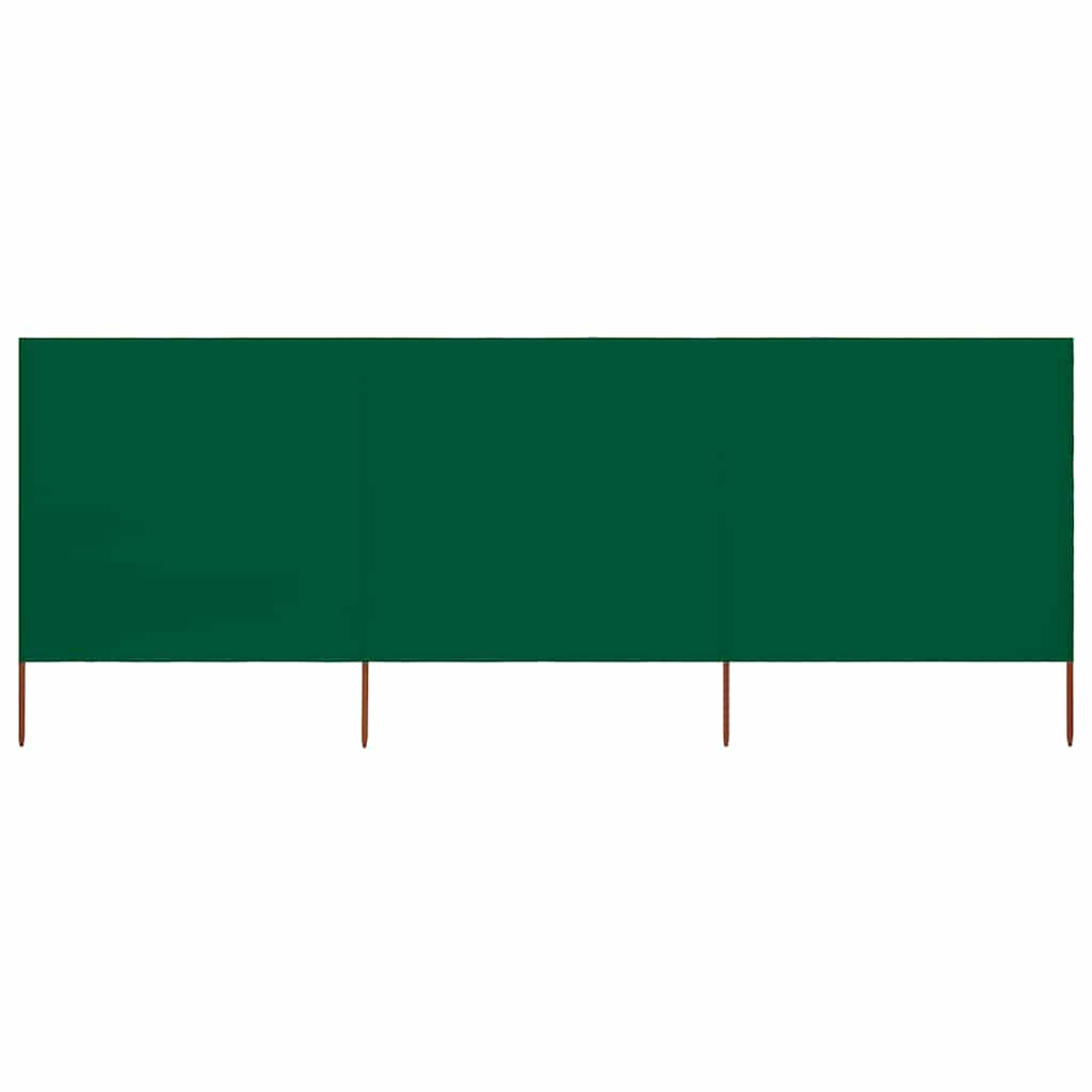 Vidaxl windscherm 3-panelen 400x80 cm stof groen