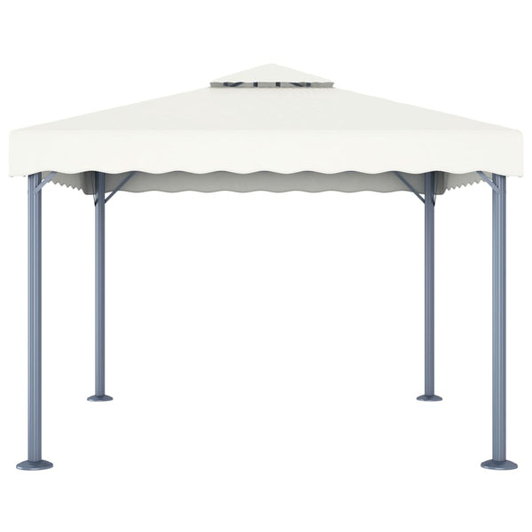 Vidaxl prieel 300x300 cm aluminium crème