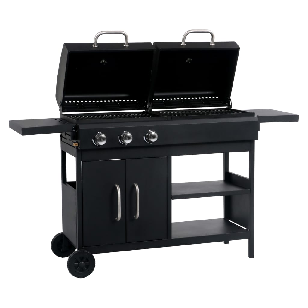 VidaXL Gashoutskoolbarbecue met 3 branders