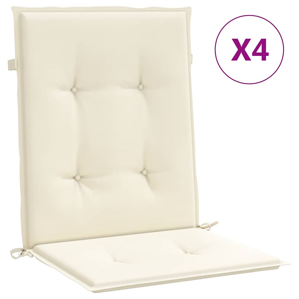Vidaxl tuinstoelkussen lage rug 4 st 100x50x2 cm oxford stof antraciet