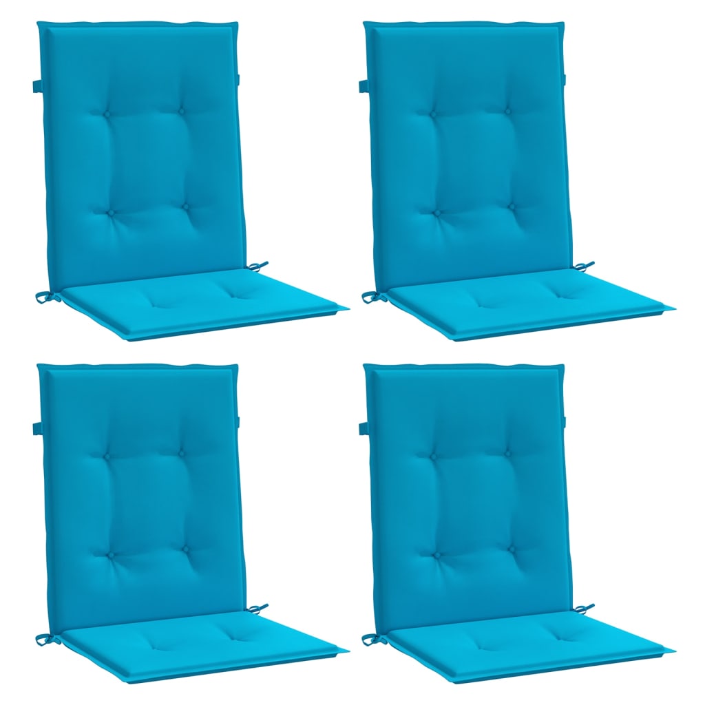Vidaxl tuinstoelkussens laag vloerkleed 4 st 100x50x3 cm oxford stof blauw