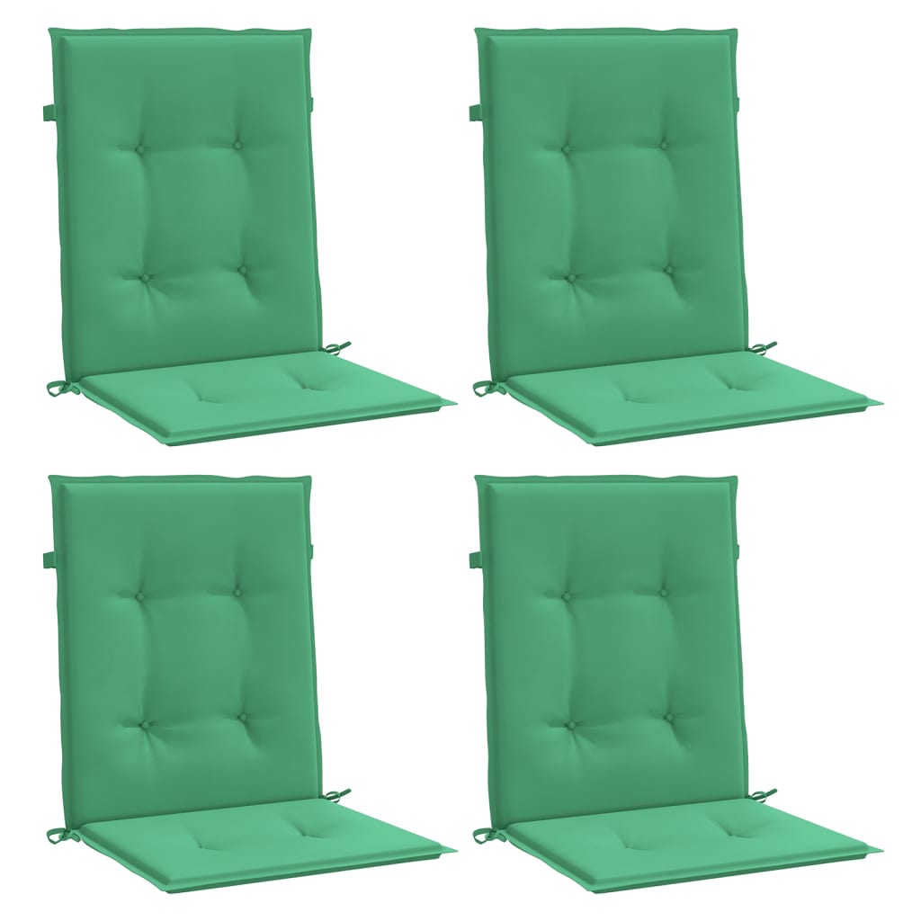 Vidaxl tuinstoelkussens laag vloerkleed 4 st 100x50x3 cm oxford stof groen