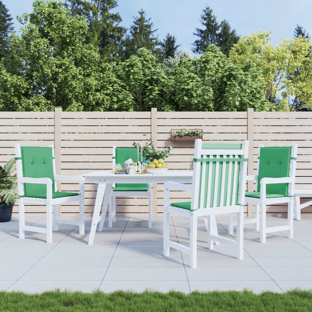 Vidaxl tuinstoelkussens laag vloerkleed 4 st 100x50x3 cm oxford stof groen