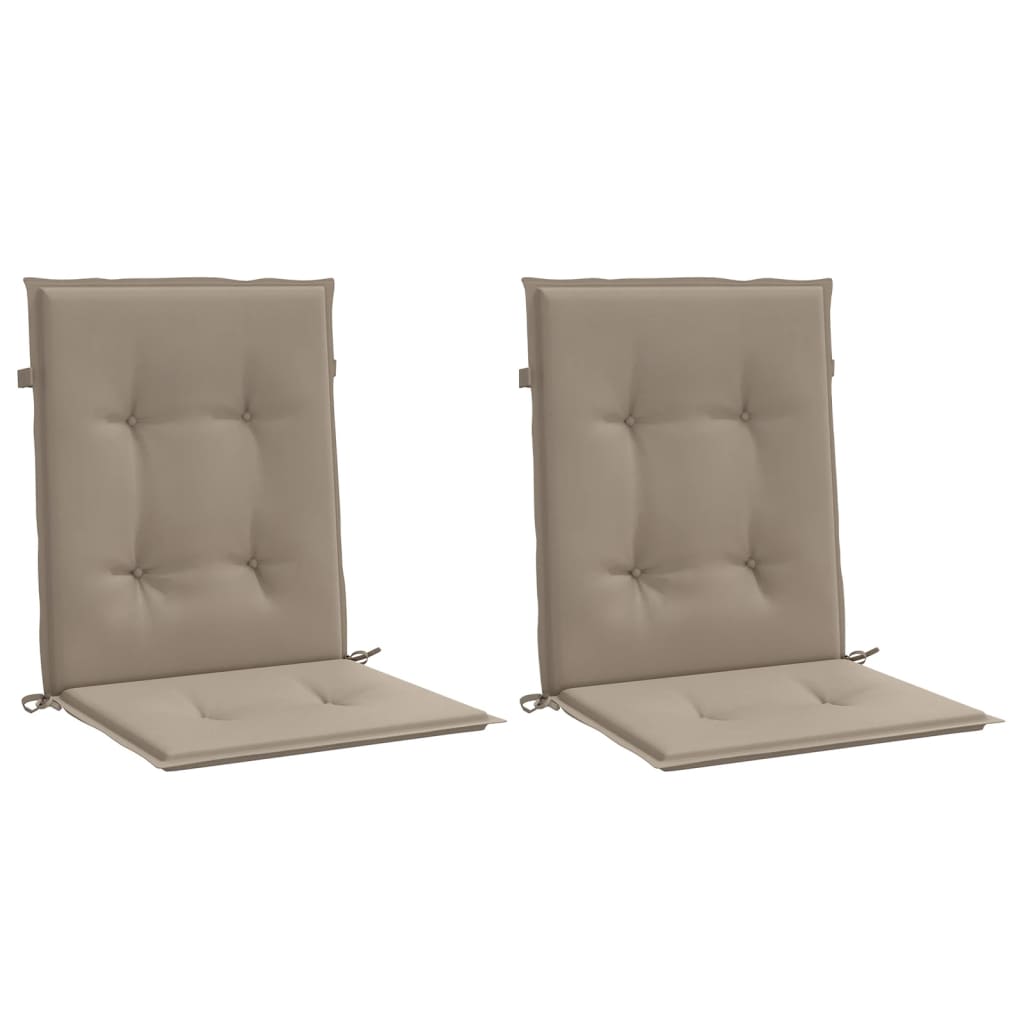 Vidaxl tuinstoelkussens laag vloerkleed 2 st 100x50x3 cm oxford stof taupe