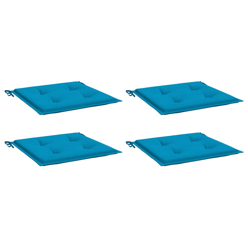 Vidaxl tuinstoelkussens 4 st 40x40x4 cm oxford stof blauw