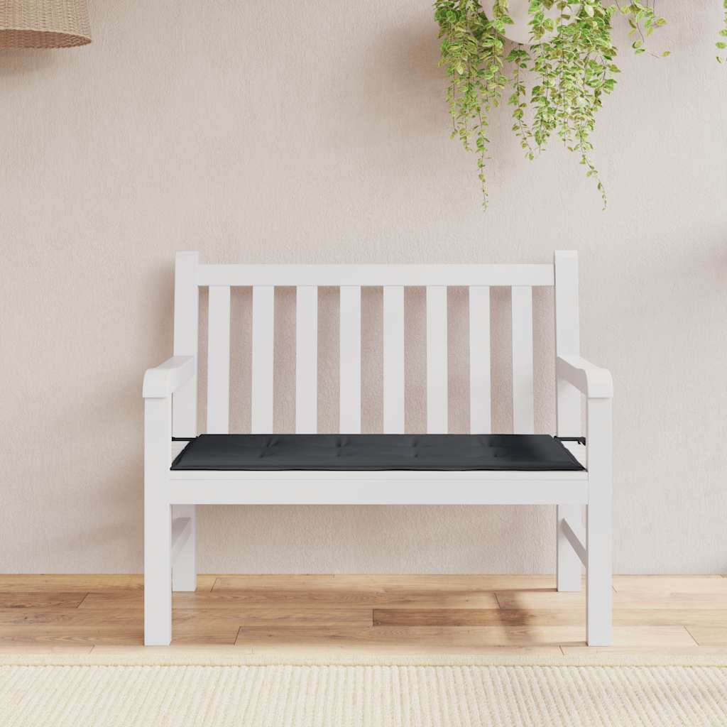 Vidaxl tuinbankkussen 120x50x4 cm oxford stof zwart