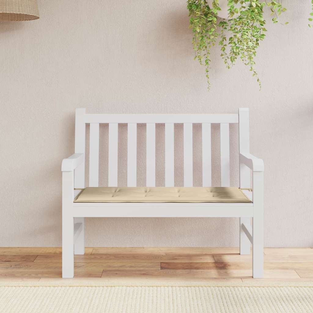 Vidaxl tuinbankkussen 120x50x4 cm oxford stof beige