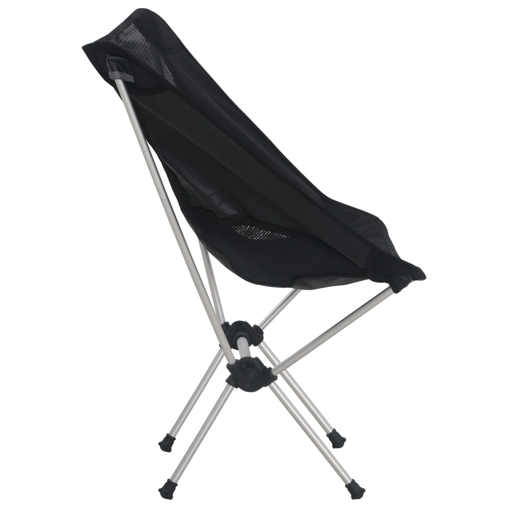 VidaXL Campingstoelen 2 st met draagas 54x50x65 cm aluminium