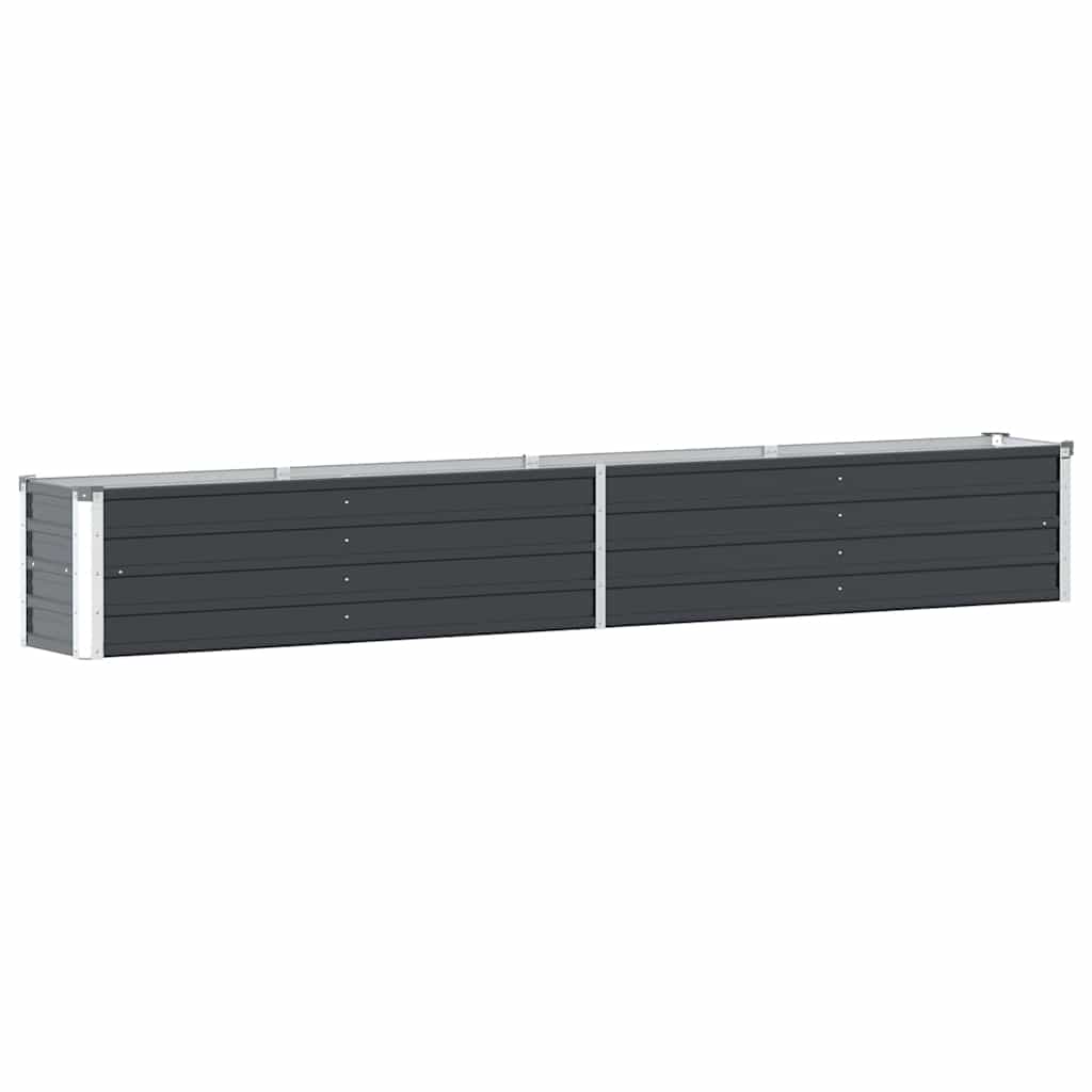 Vidaxl plantenbak verhoogd 320x40x45 cm gegalvaniseerd staal antraciet