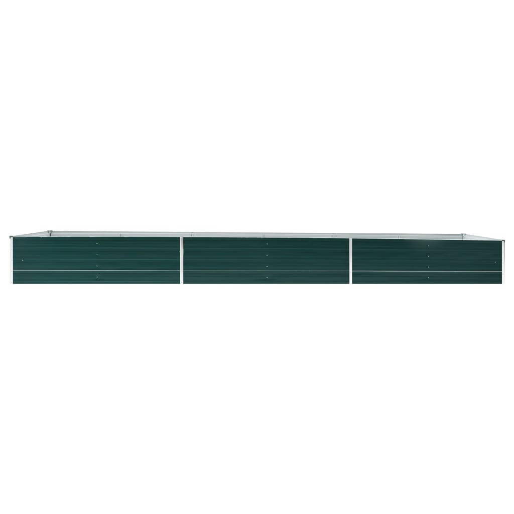 VidaXL Plantenbak vergroot 480x80x45 cm gegalvaniseerd staal groen