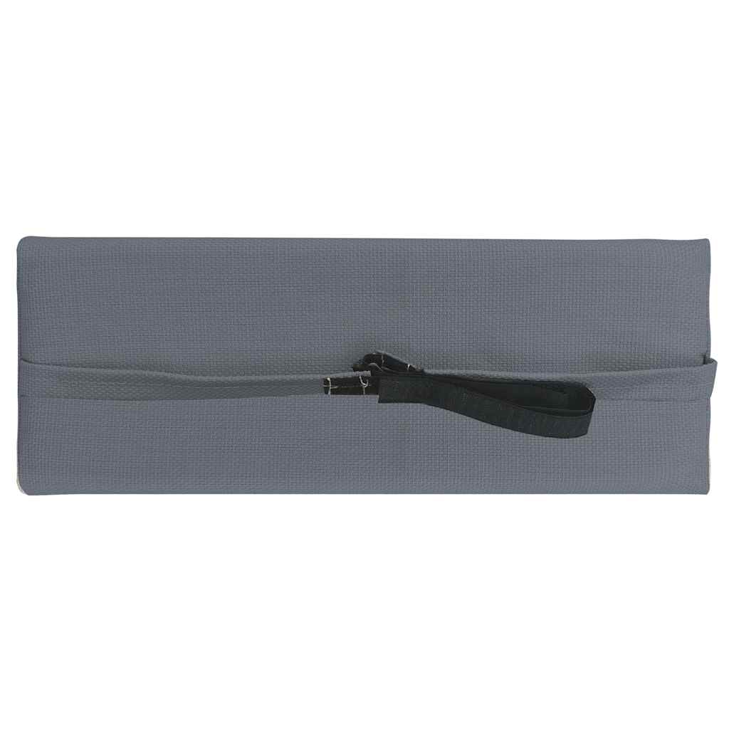 Vidaxl hoofdsteun voor ligstoel 40x7,5x15 cm textiel grijs