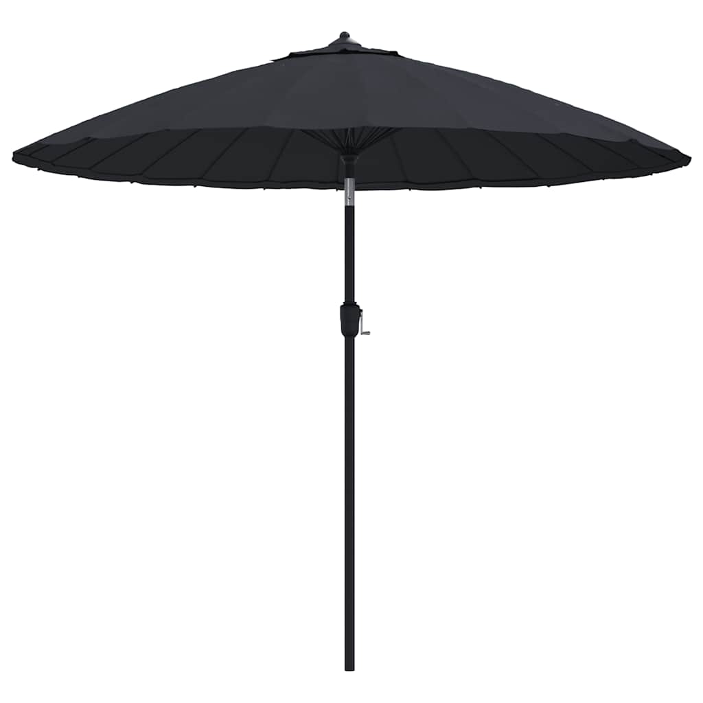 Vidaxl parasol met aluminium paal 270 cm zwart