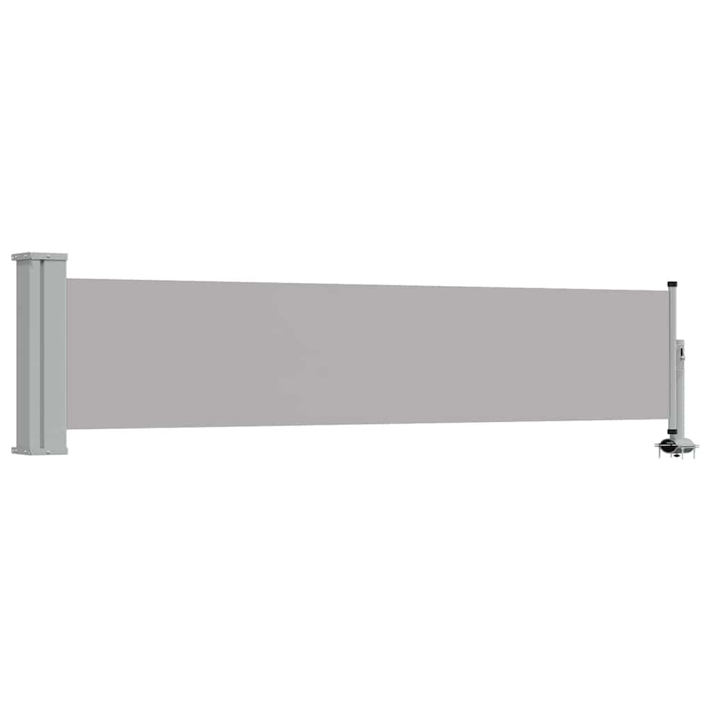 Vidaxl tuinscherm uittrekbaar 60x300 cm grijs
