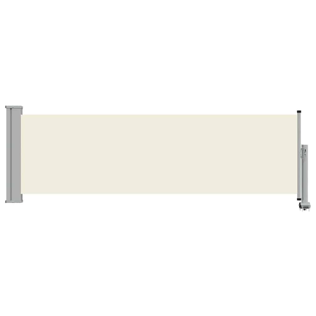 Vidaxl tuinscherm uittrekbaar 80x300 cm crèmekleurig