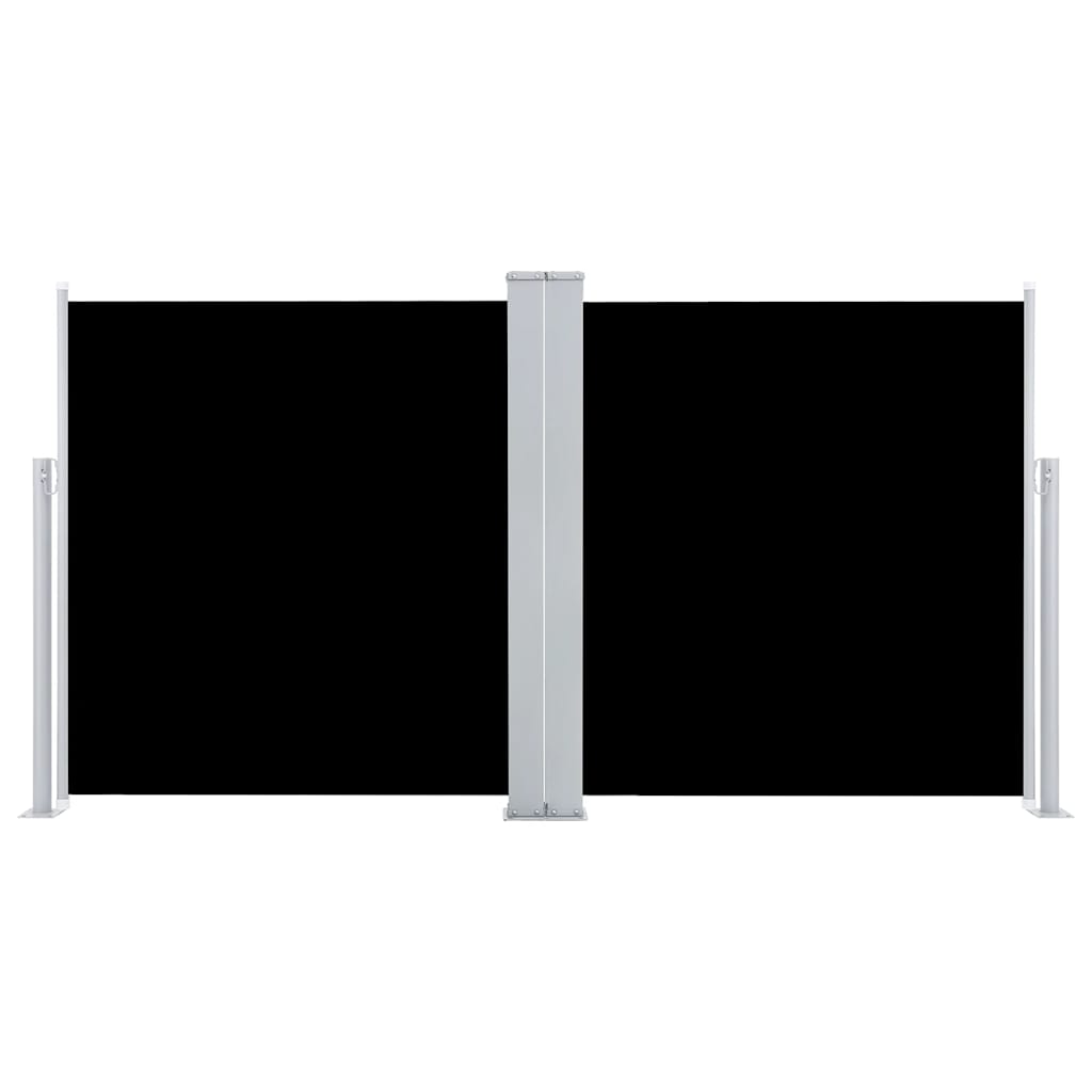 Vidaxl windscherm uittrekbaar 120x600 cm zwart