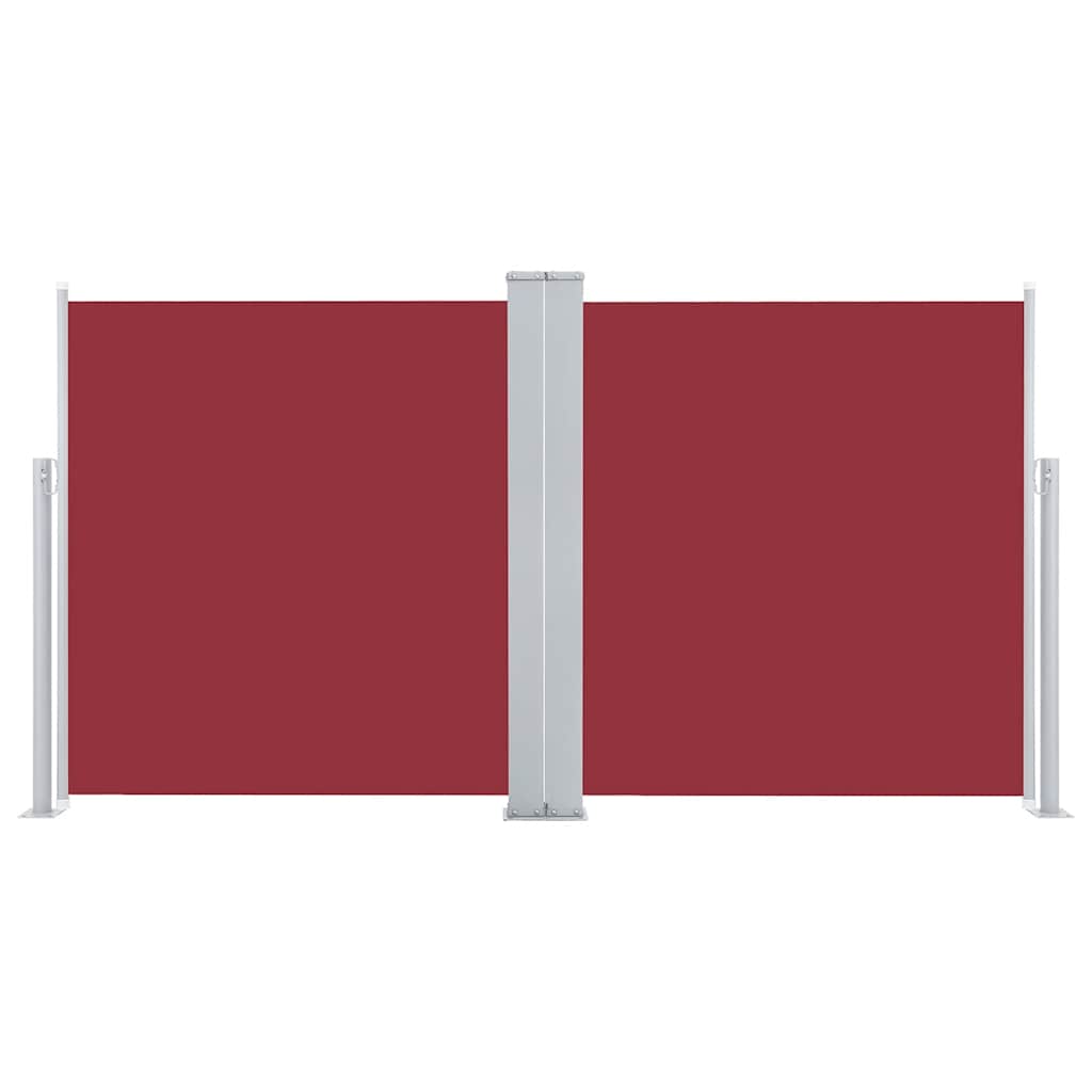 Vidaxl windscherm uittrekbaar 120x600 cm rood