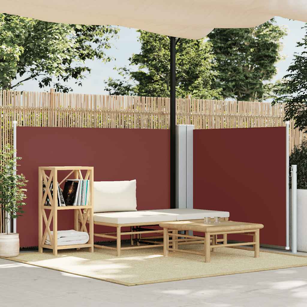 Vidaxl windscherm uittrekbaar 120x1000 cm bruin