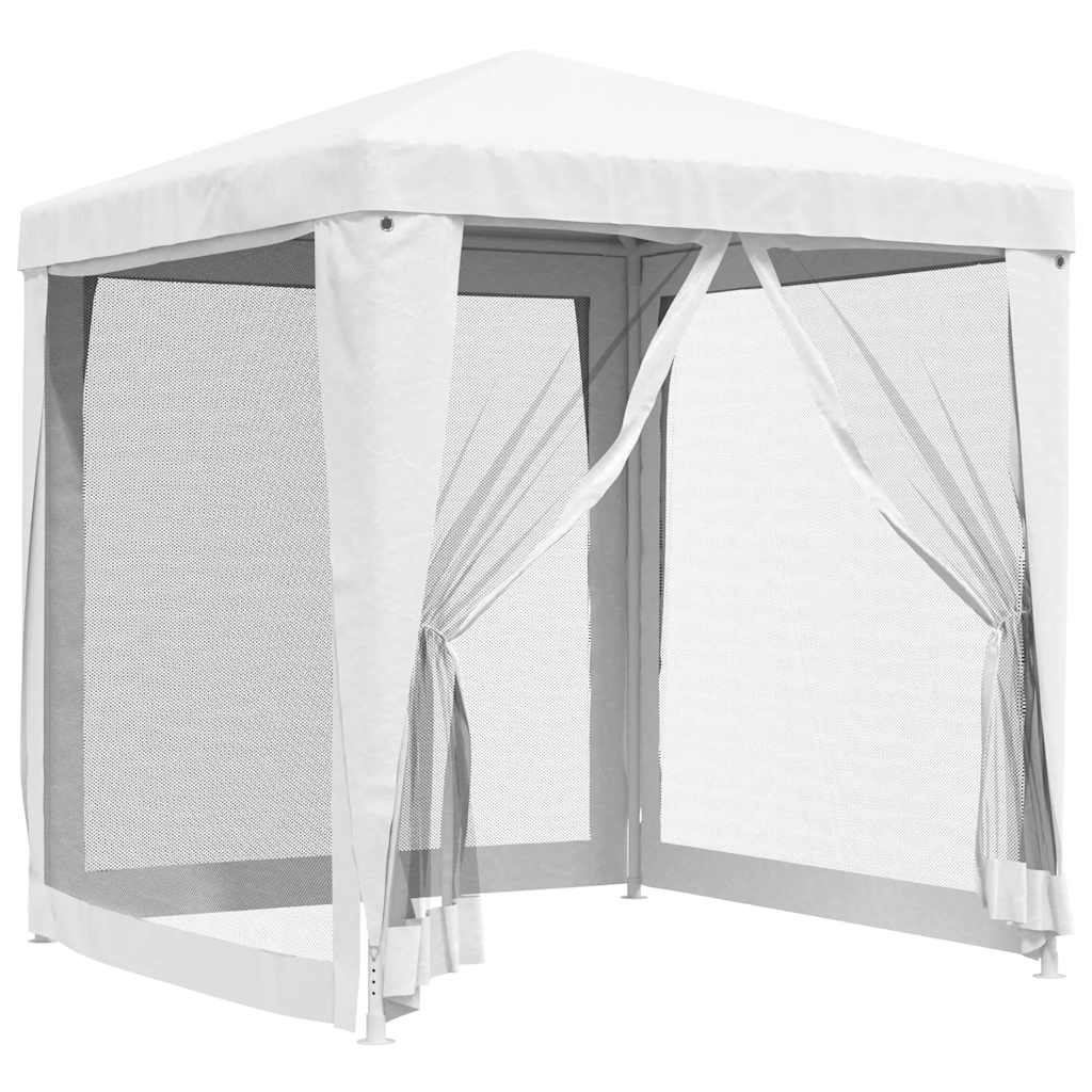 Vidaxl partytent met 4 gaas zijwanden 2x2m wit