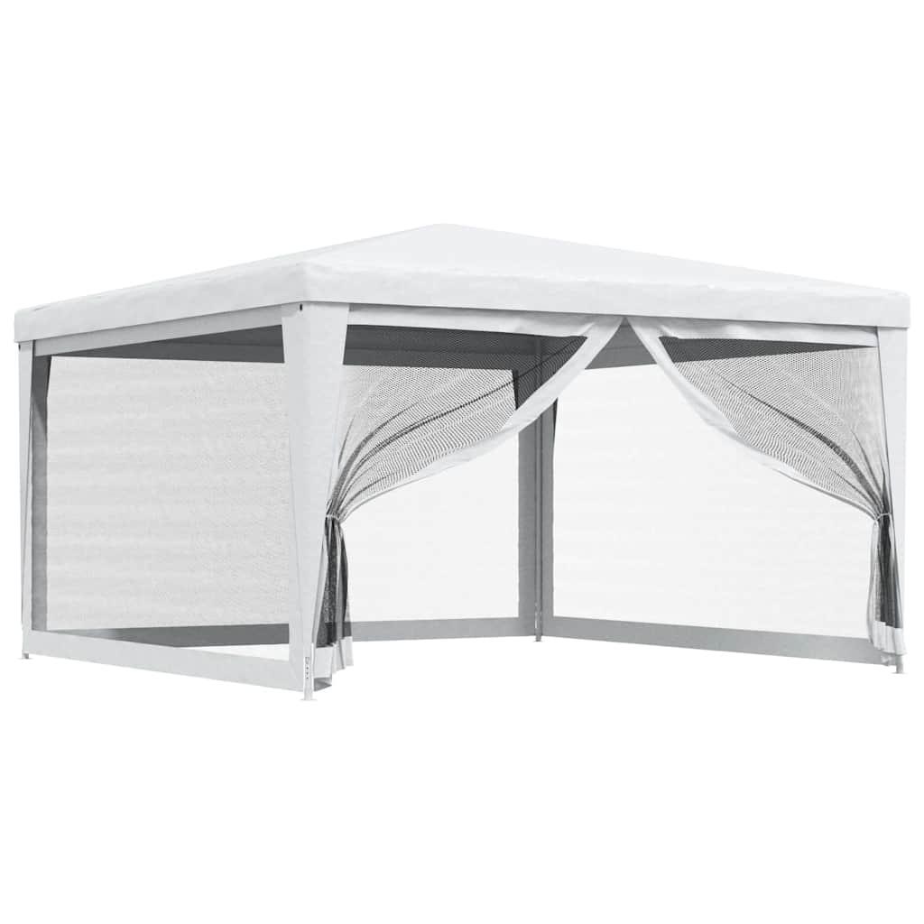 Vidaxl partytent met 4 mesh zijwanden 4x4 m wit