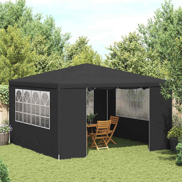 Vidaxl partytent met zijwanden professioneel 90 g m² 4x4 m antraciet