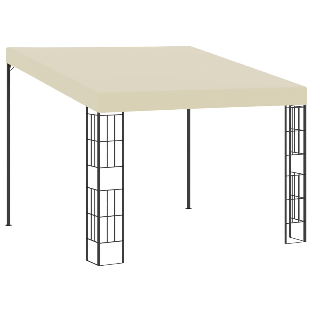 VidaXL Wandprieel 3x3m stof crèmekleurig