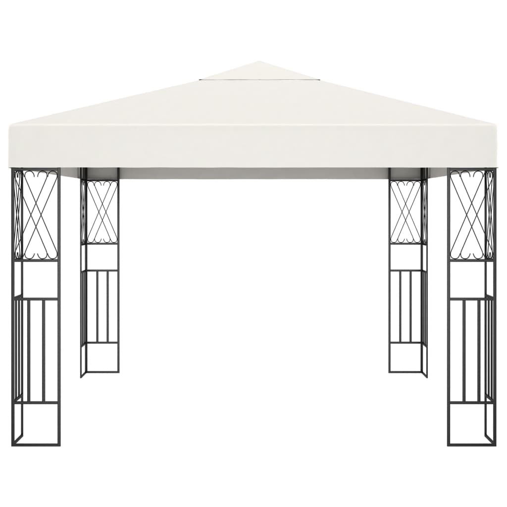 Vidaxl prieel 3x3 m stof crème