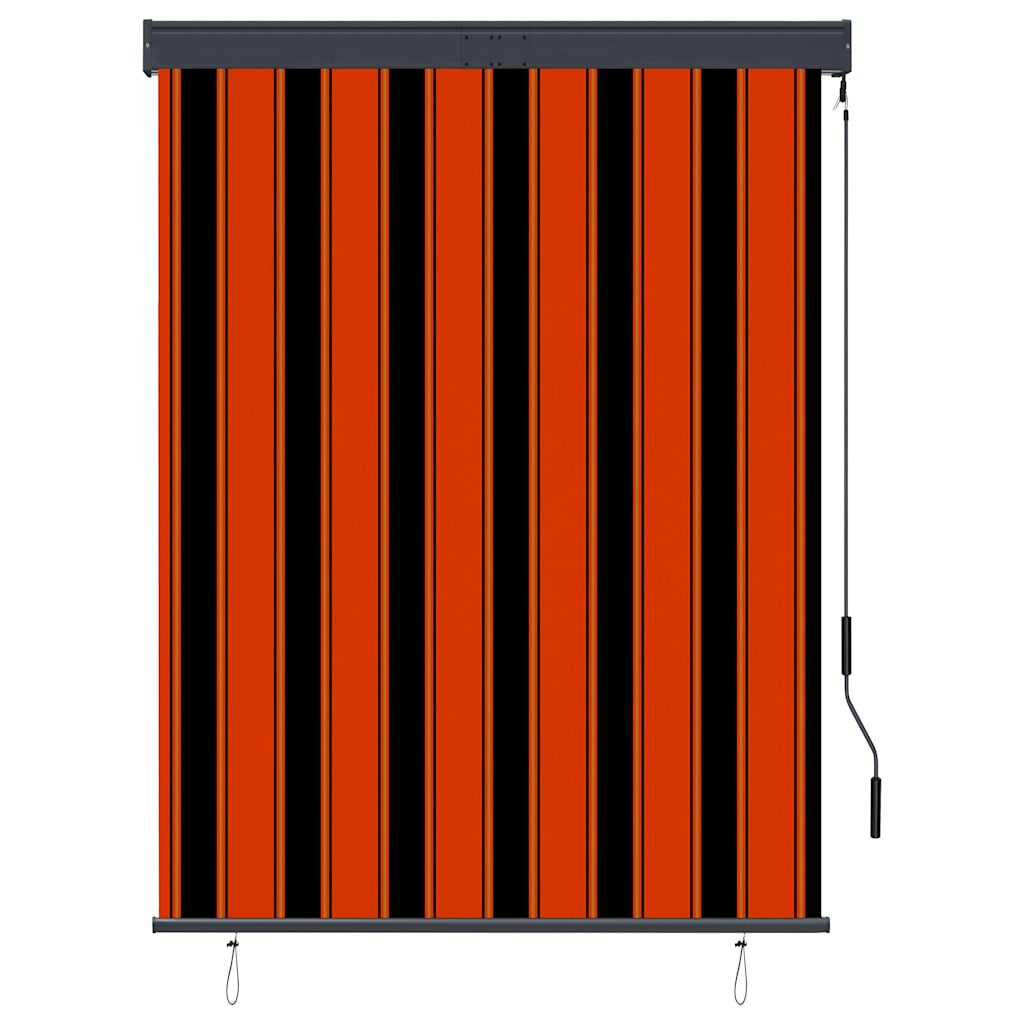 Vidaxl rolgordijn voor buiten 120x250 cm oranje en bruin