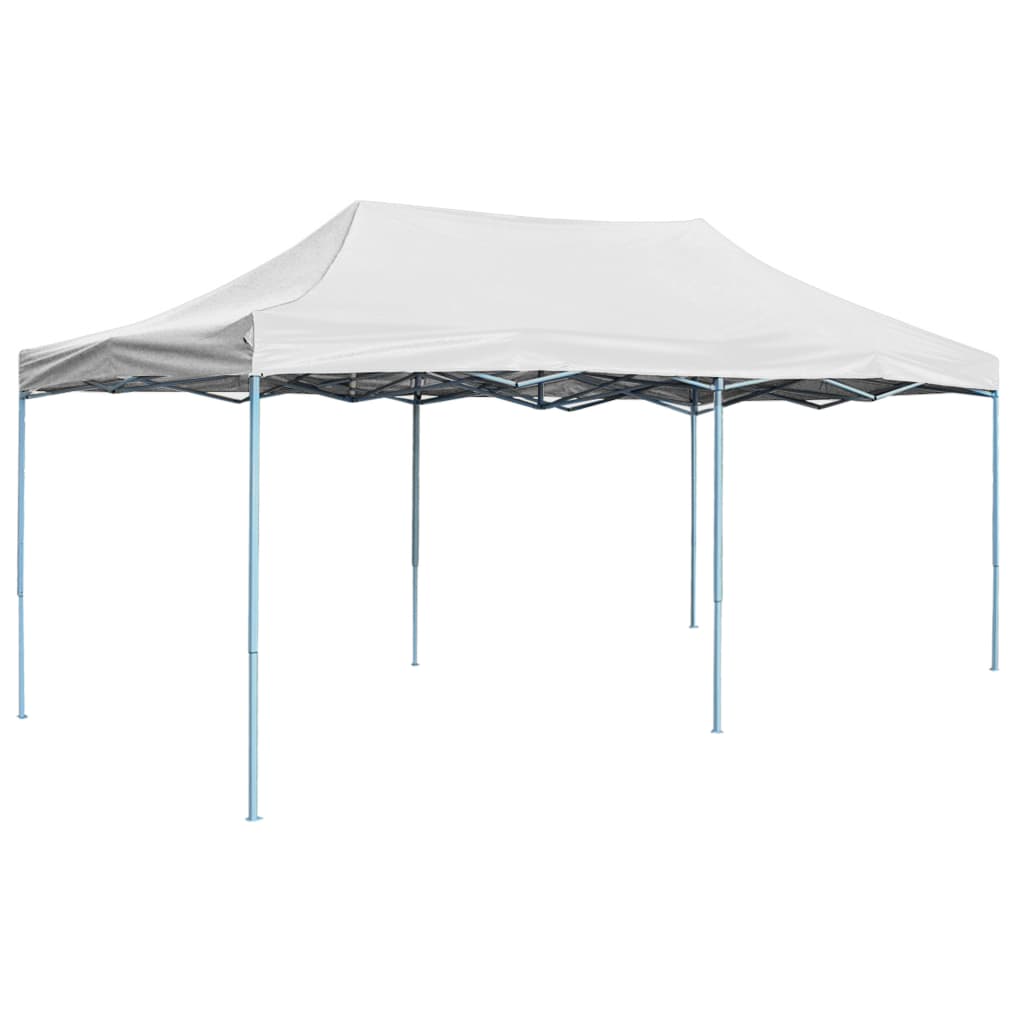Vidaxl partytent inklapbaar 3x6m staal wit