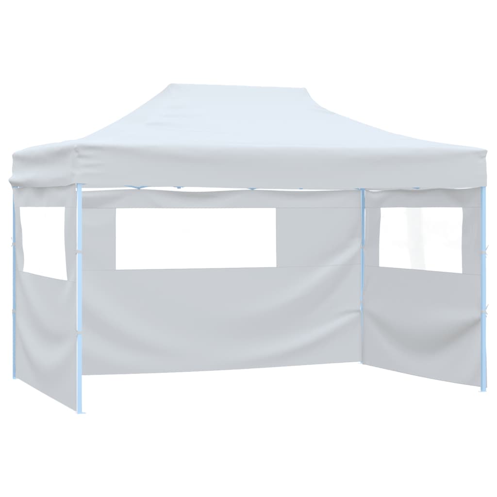 Vidaxl partytent met 4 zijwanden inklapbaar 3x4,5m wit