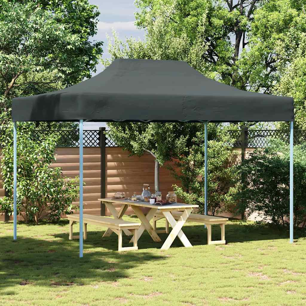 Vidaxl partytent inklapbaar 3x4m staal antraciet