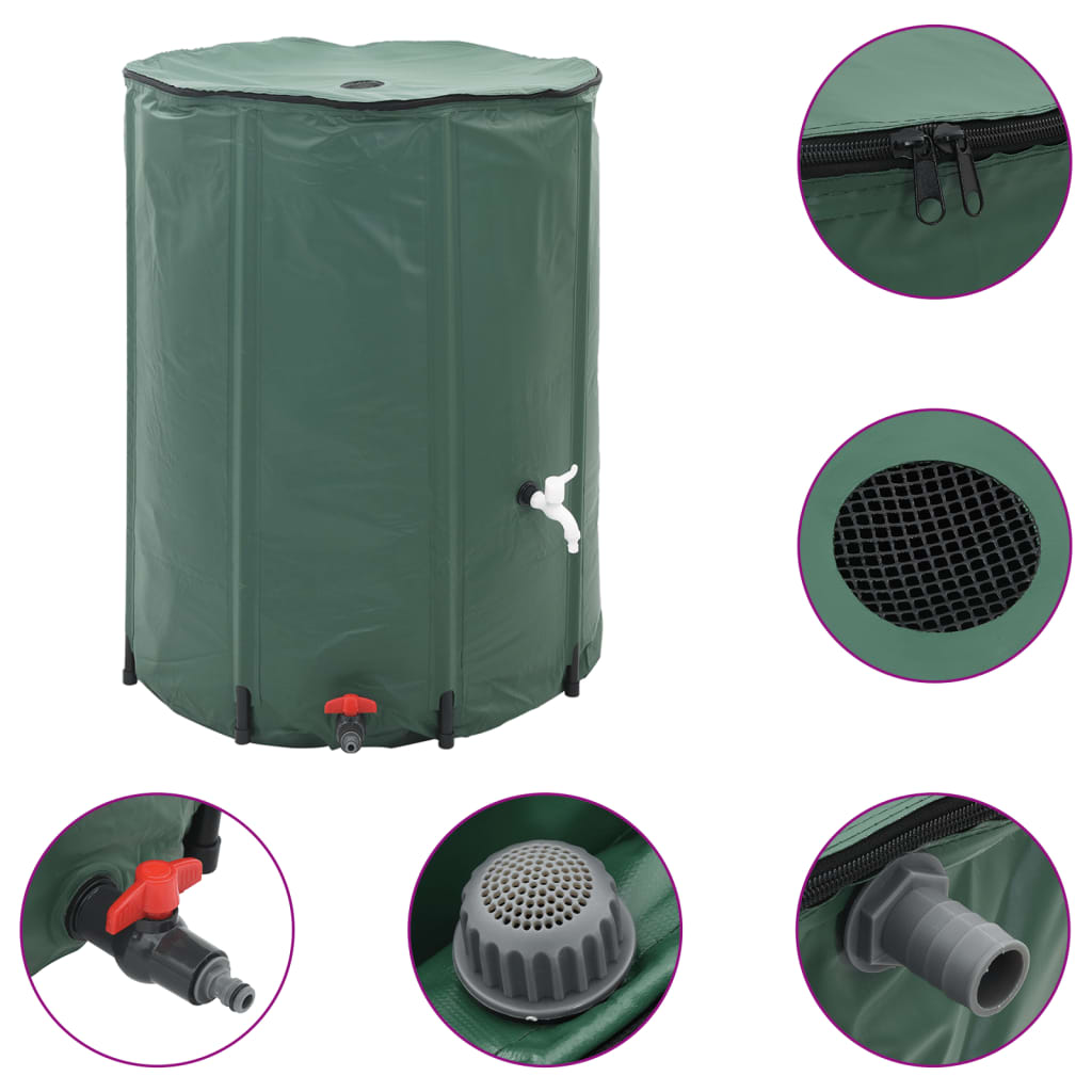 Vidaxl regenton inklapbaar met kraan 1350 l