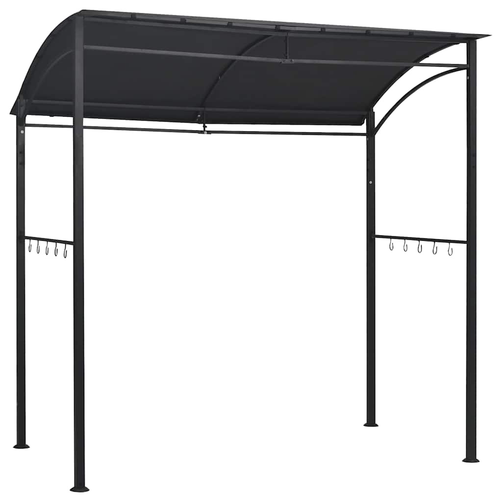 Vidaxl barbecue paviljoen 215x150x220 cm staal antraciet