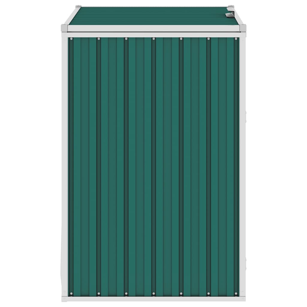 Vidaxl afvalbakberging 72x81x121 cm staal groen